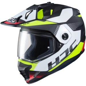 Casco HJC Tactic Blanco Amarillo Fluor