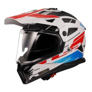 CASCO LS2 MX702 PIONEER II NAMIB BLANCO AZ ROJ M