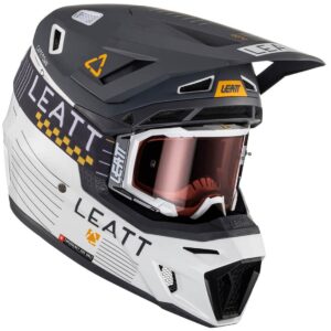 Kit Leatt Casco Moto 8.5 Antiparra 5.5 V24 Negro/Blanco XL 61-62cm