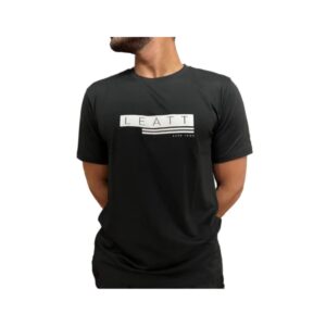 Polera Leatt L blk/white logo