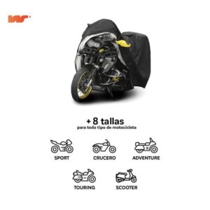 Cobertor negro deluxe MOTO L con top case