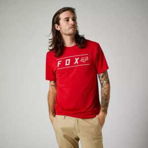 POLERA FOX  M/CORTA PINNACLE ROJO L