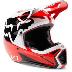 Casco FOX V1 Leed Rojo Fluor L