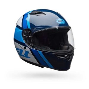 CASCO BELL QUALIFIER CHASM AZUL/  BLANCO XL