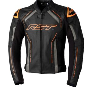 CHAQUETA RST MENS CUERO NARANJA XL