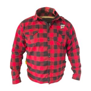 CHAQUETA KMZ MEN FLANNEL ROJO NEGRO L